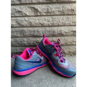 Nike Dual Fusion Trail Sneakers Women’s Athletic Running Shoes Blue Pink Size 7